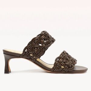 Alexandre Birman Sammy 50 Sienna Leather Heeled Sandal EUC!